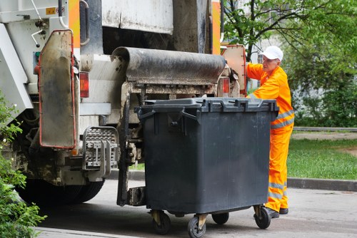 Operative wearing PPE during a clearance task